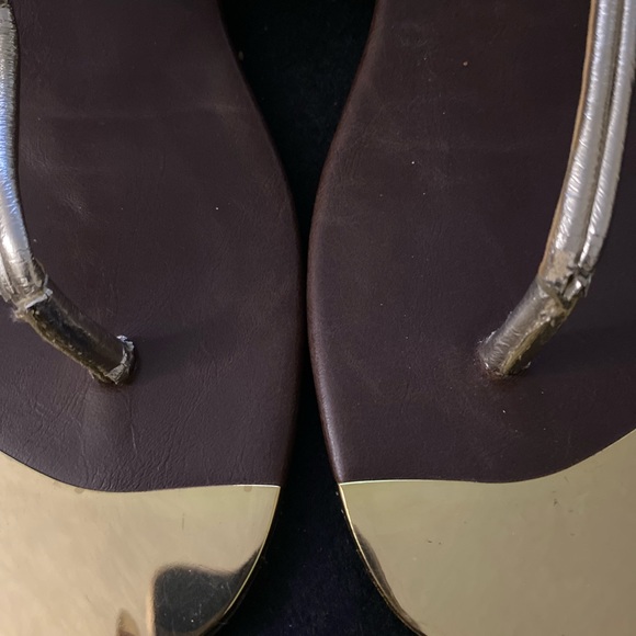 Dolce Vita Gold and Silver Sandals - Picture 5 of 9
